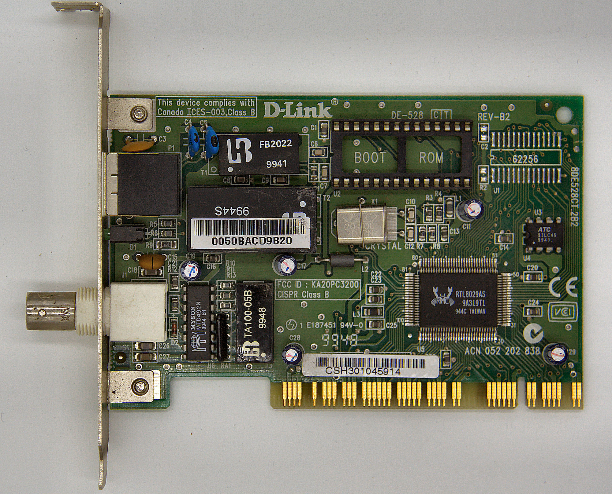 D-Link DE-528CT PCI Combo LAN adapter